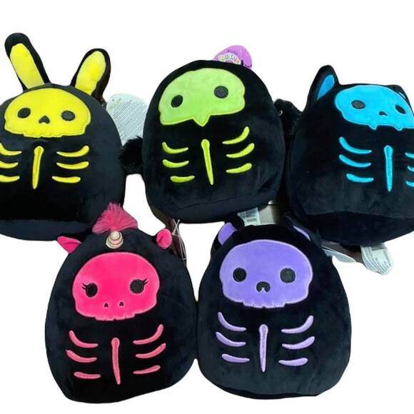 Kellytoy Other - Squishmallow Skeleton Squad 7" Halloween Plush Stuffed Animal Black Serge Stump